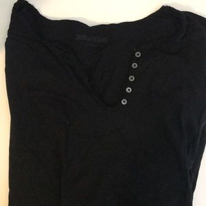 Zadig and Voltaire long sleeve black shirt